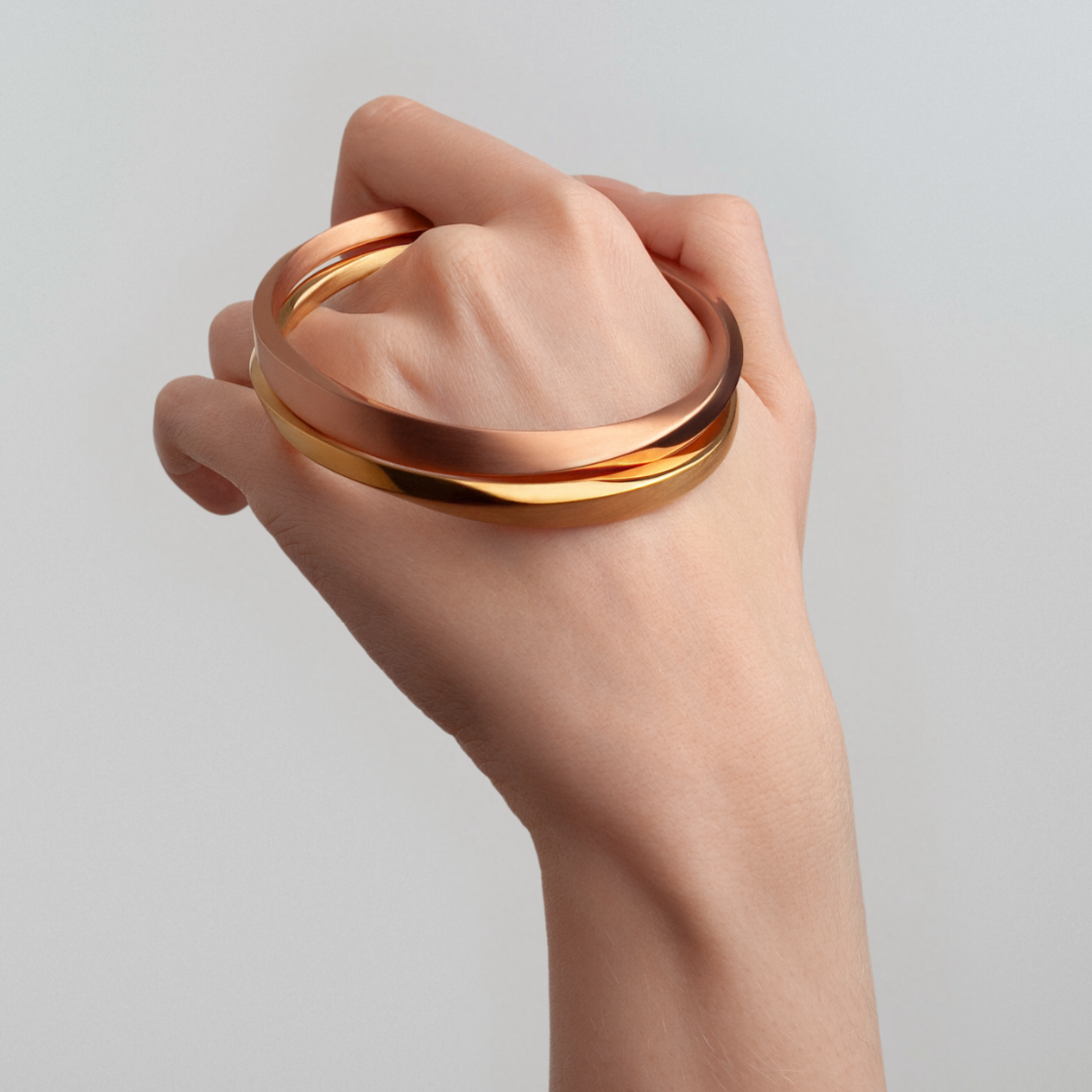 Lilo Bangle in 18K Rose Gold Vermeil