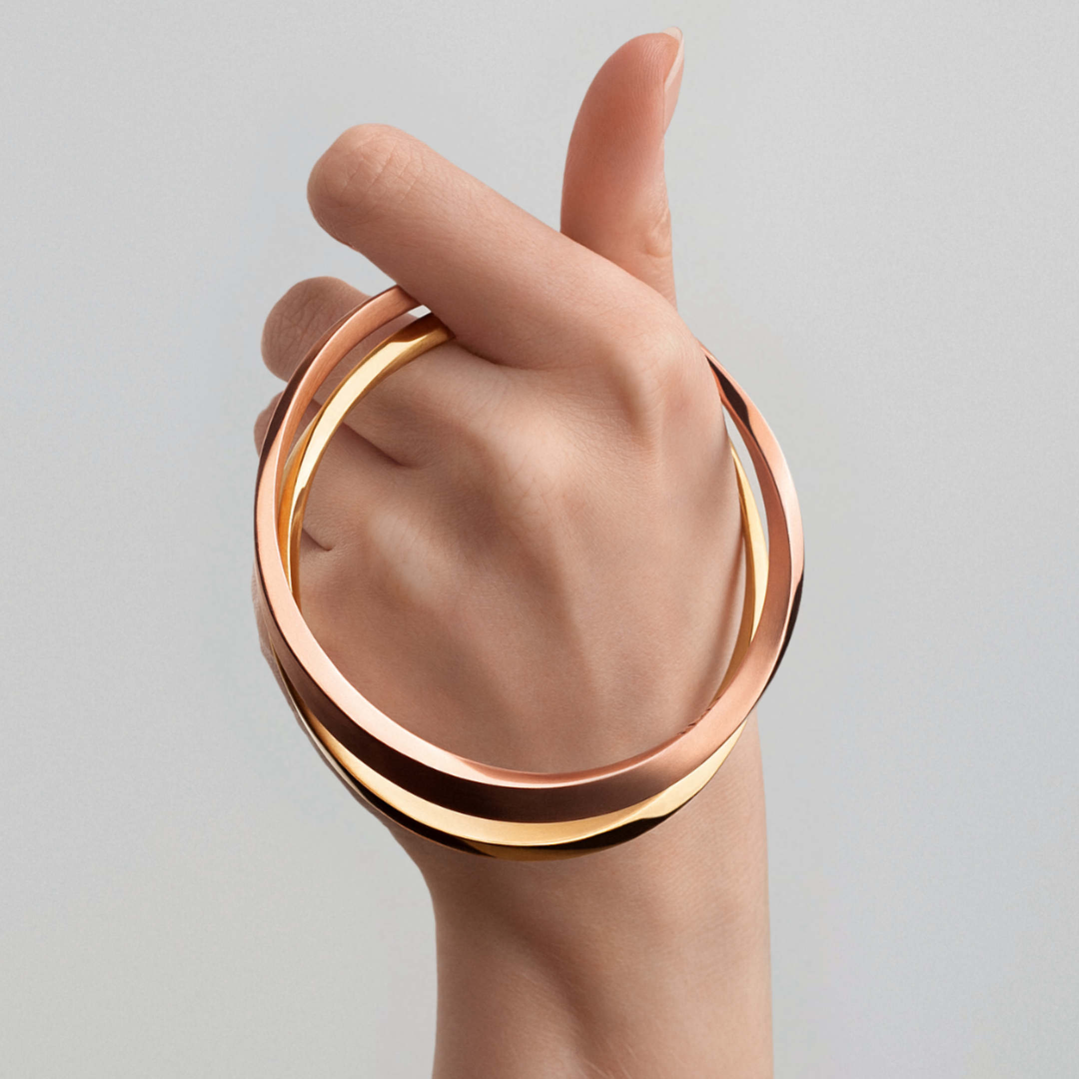 Lilo Bangle in 18K Rose Gold Vermeil