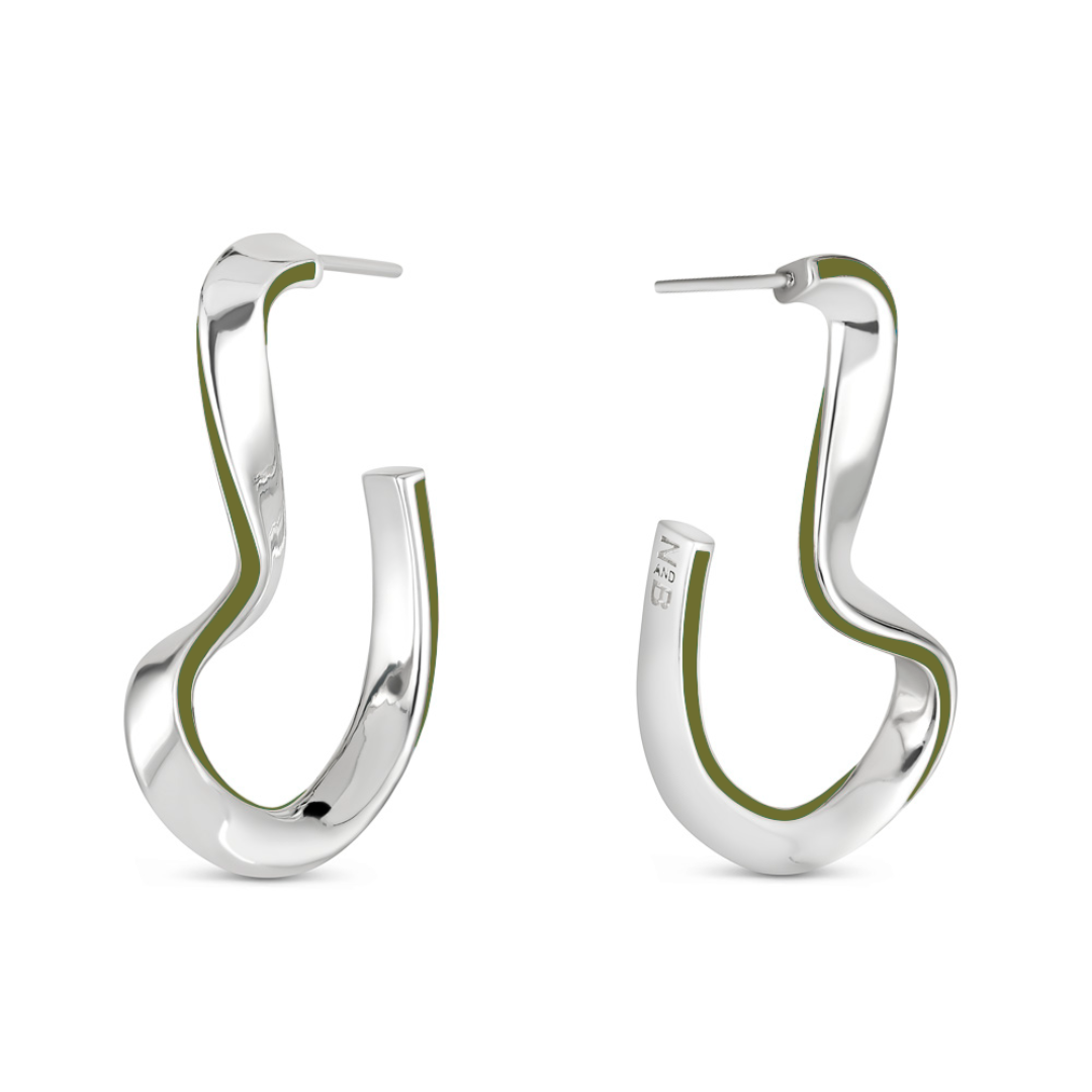 Sahab Color Hoop Earrings - Small