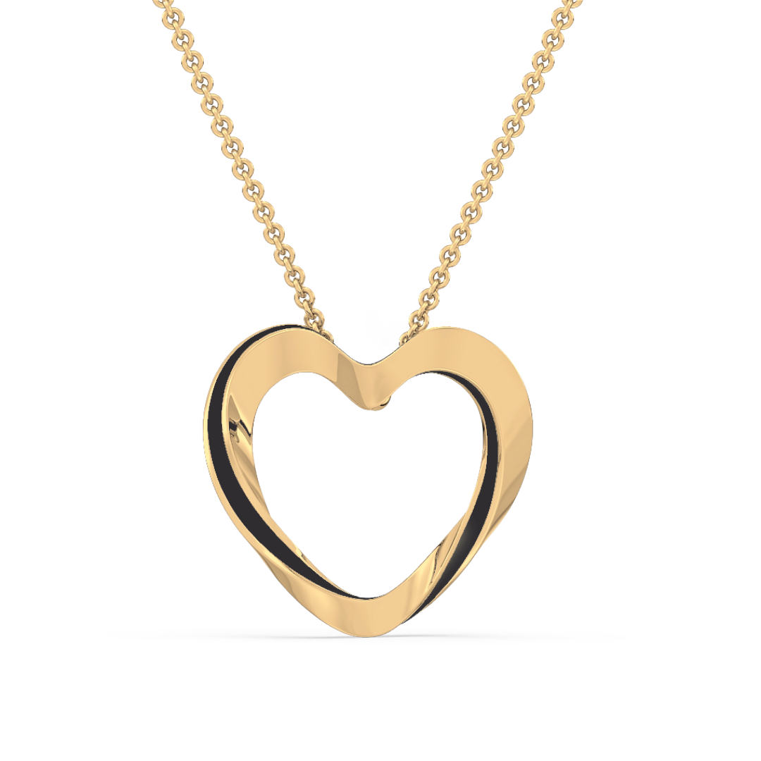Lilo Color Heart Pendant - 18K Gold Vermeil