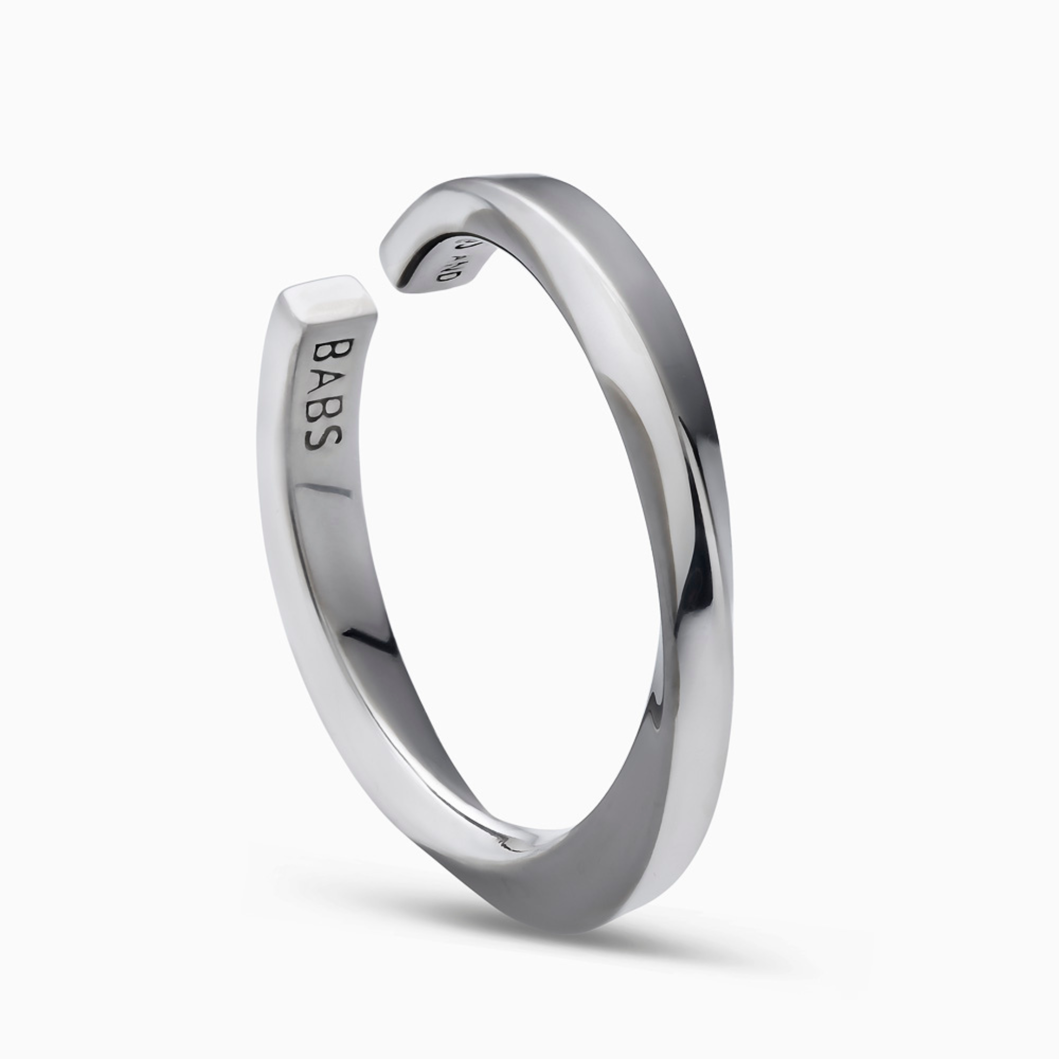 Lilo Ring in Silver And Black Rhodium