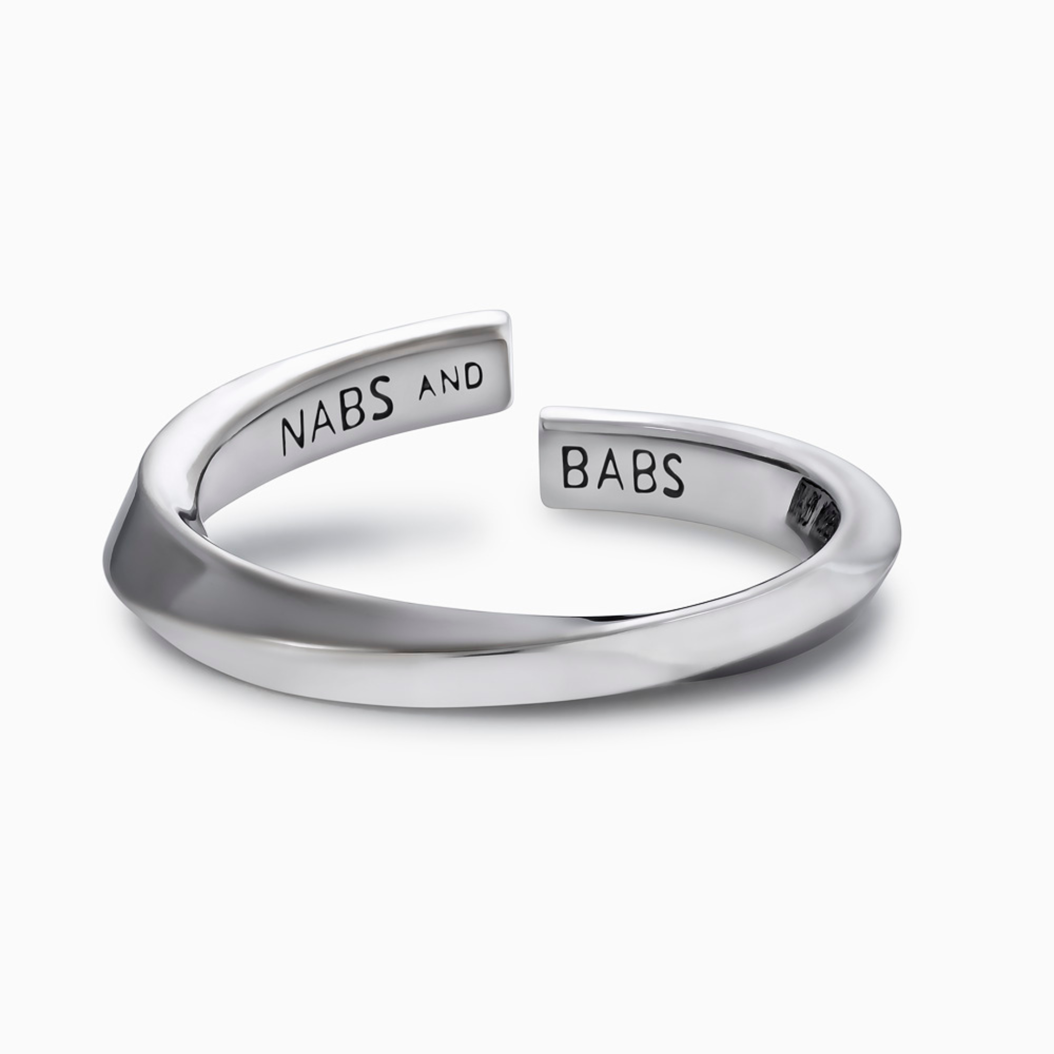 Lilo Ring in Silver And Black Rhodium