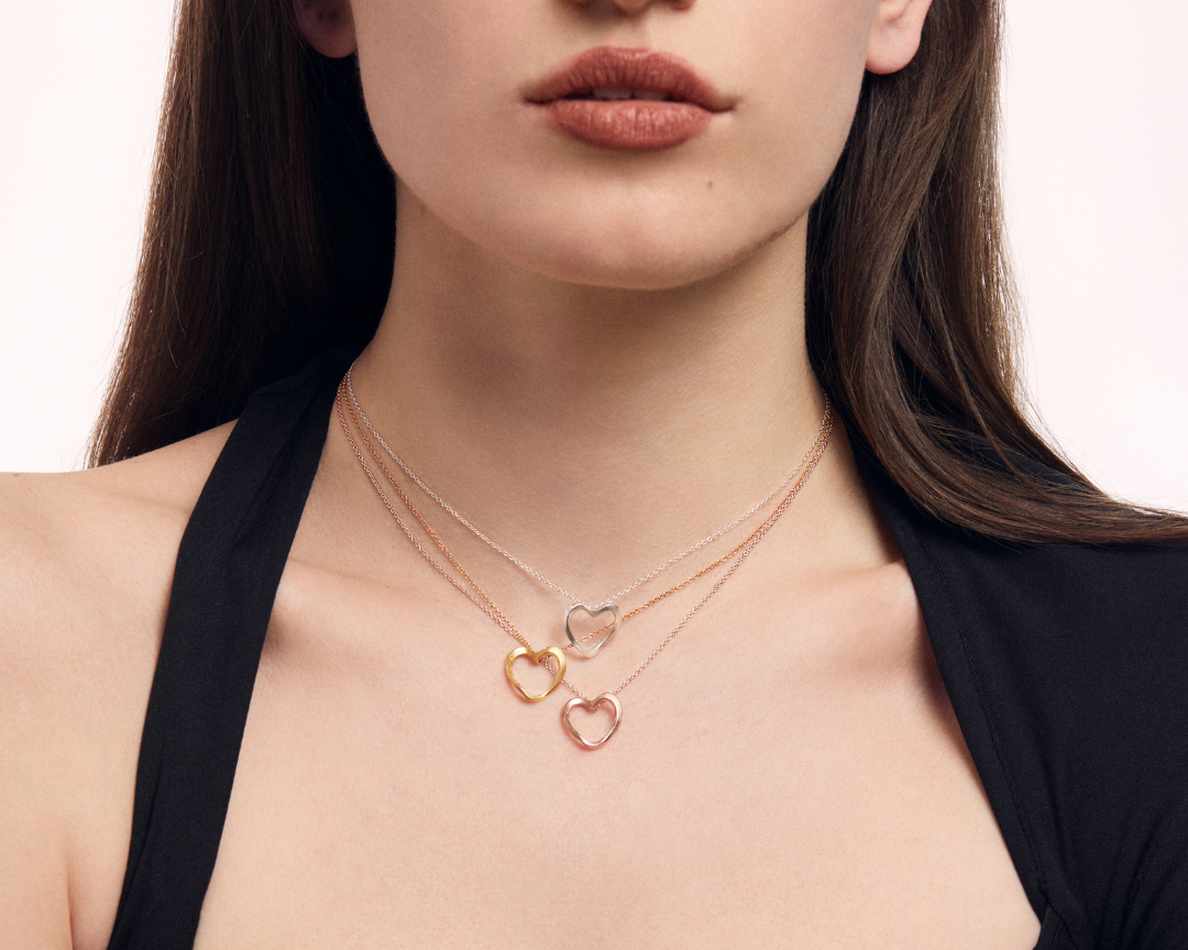 Lilo Heart Pendant - 18K Rose Gold Vermeil