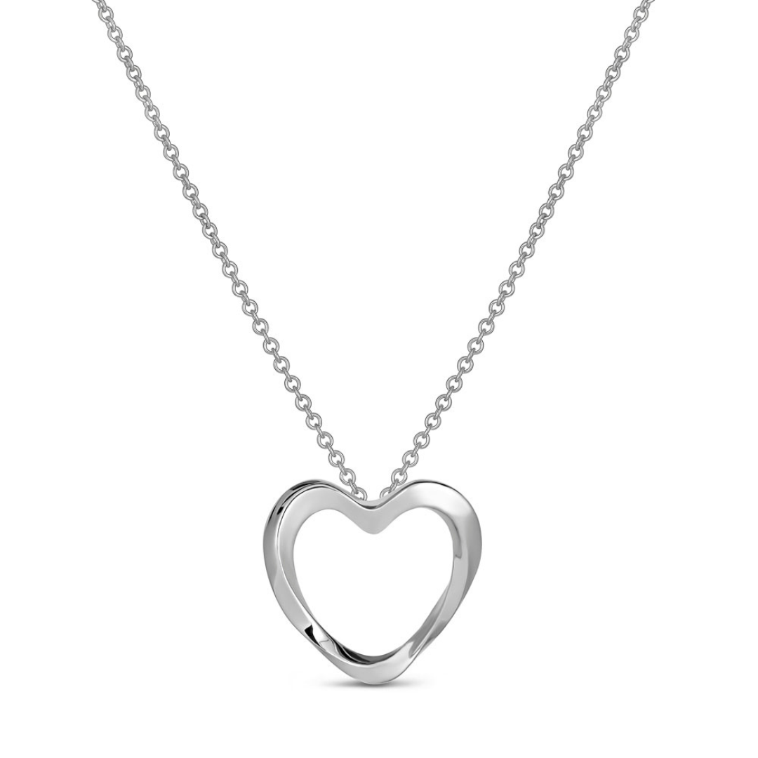 Lilo Heart Pendant - Silver