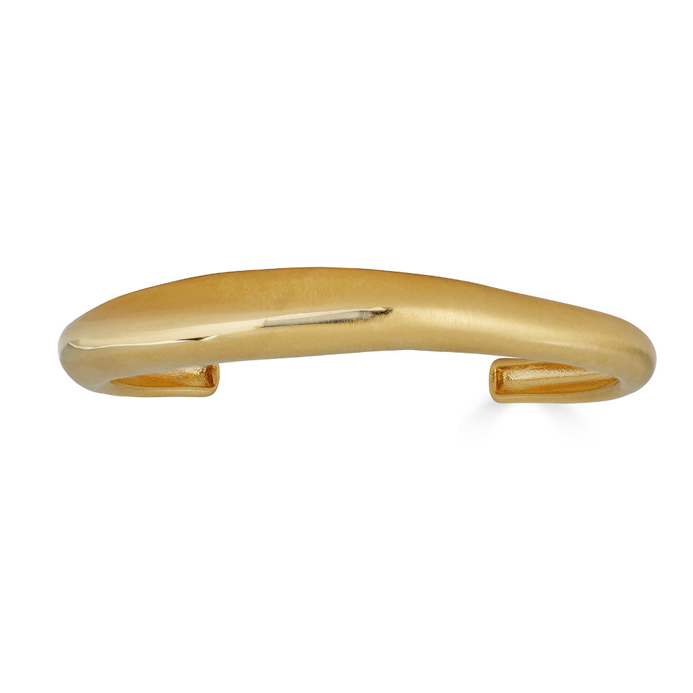 Hiba Cuff Bracelet in 18K Gold Vermeil, 9.5mm