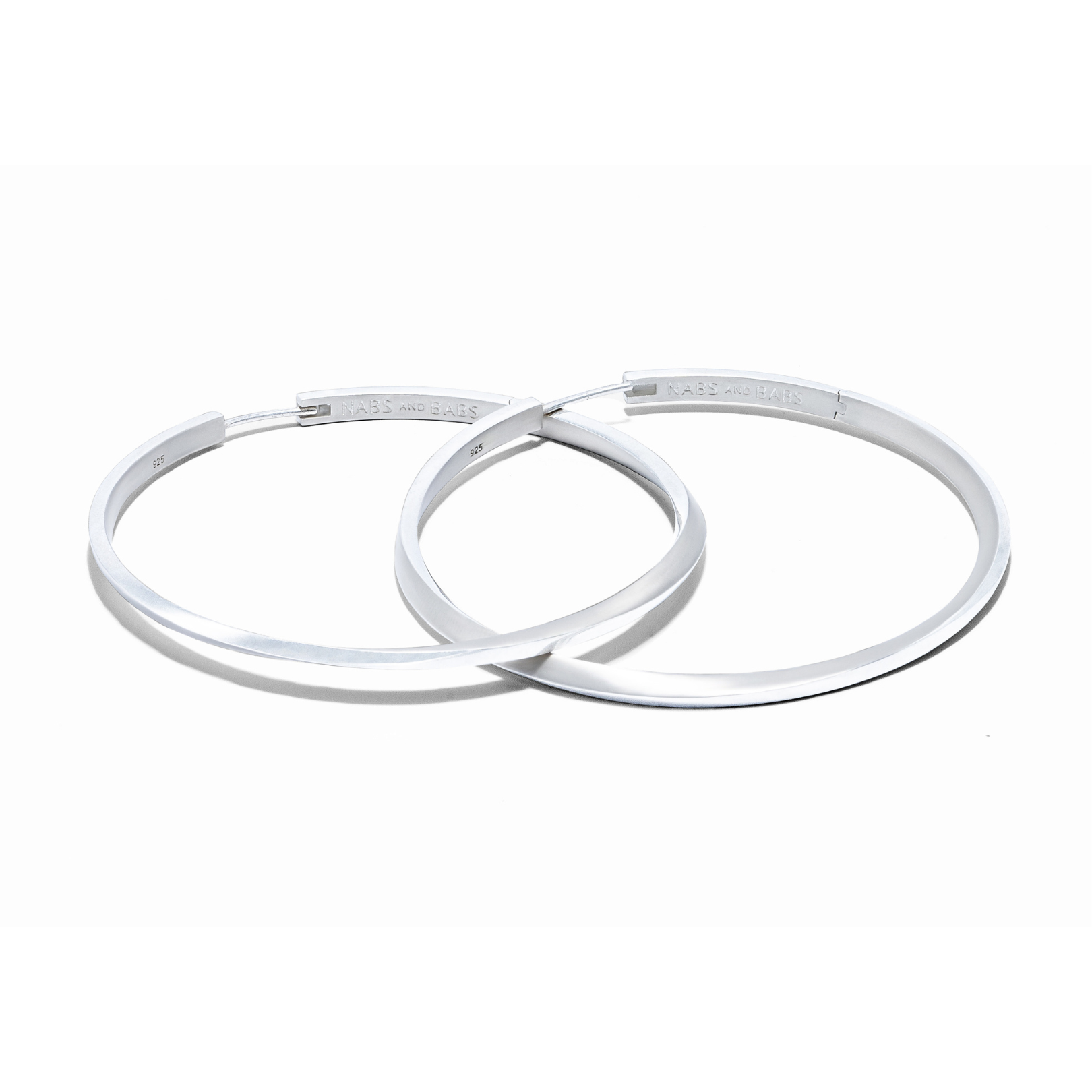 Lilo Hoops in Silver - Small