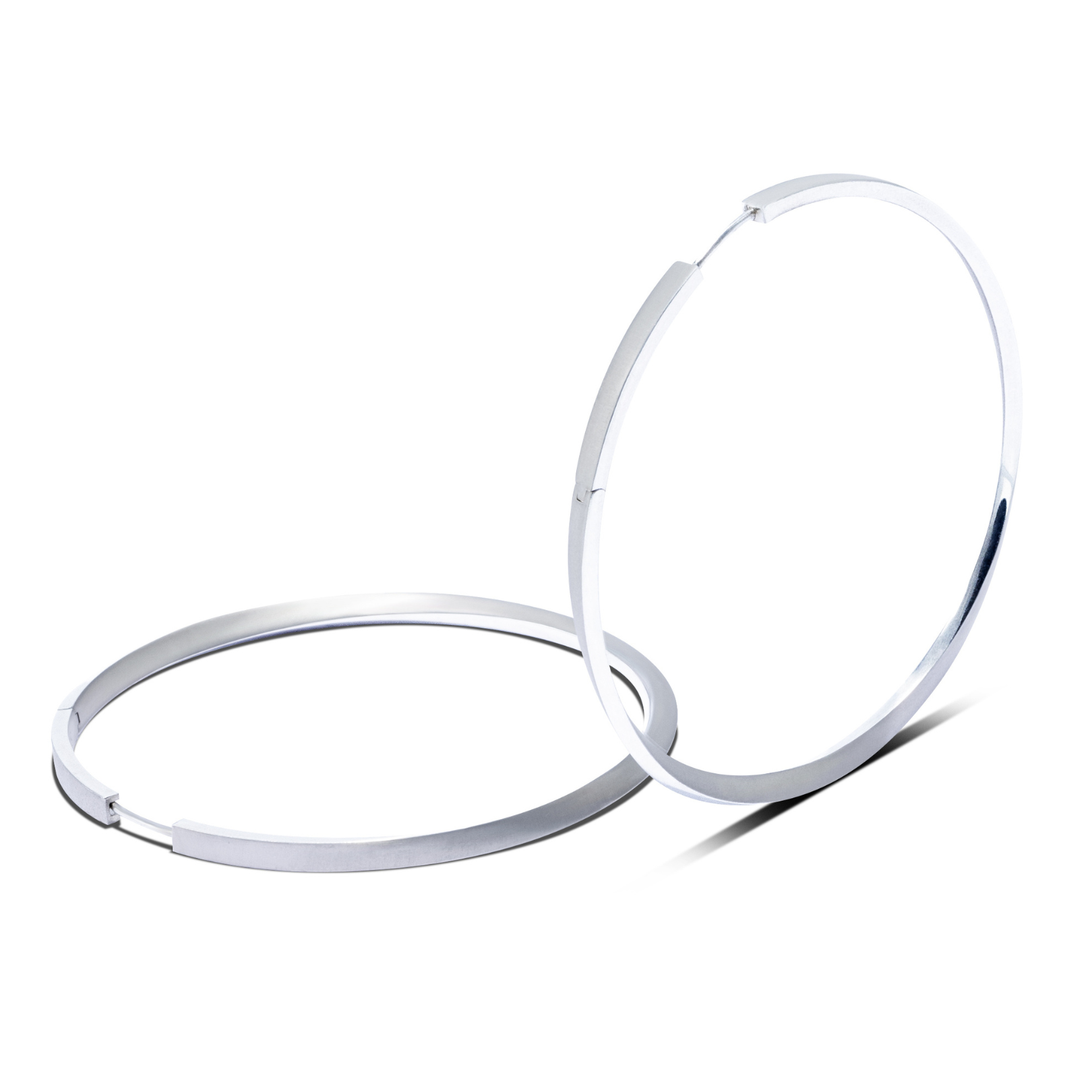 Lilo Hoops in Silver - Small
