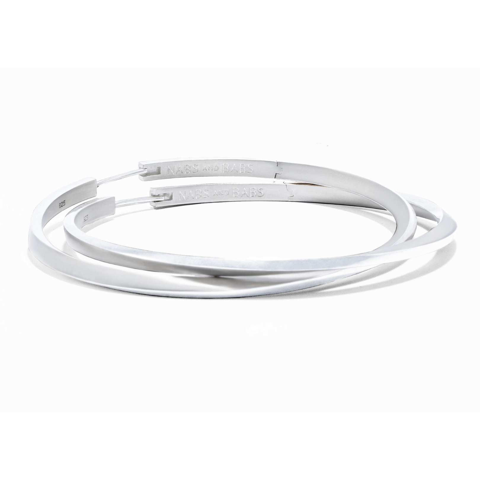 Lilo Hoops in Silver - Small