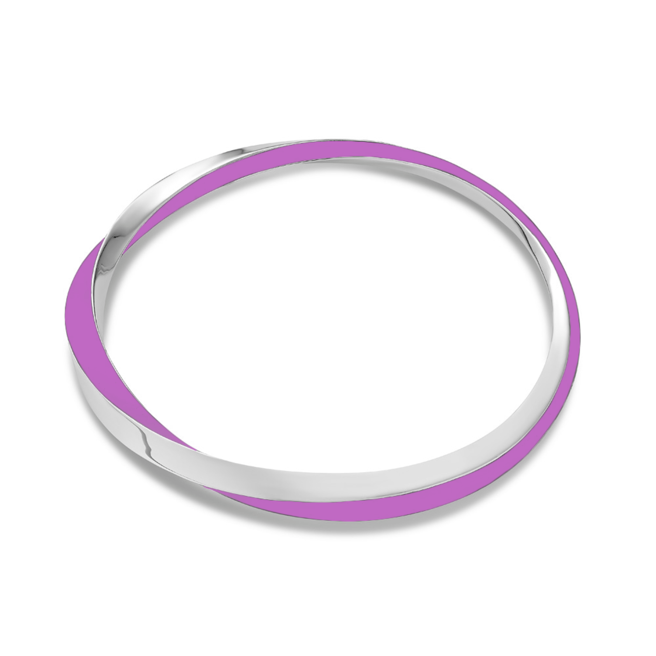 Lilo Color Bangle - Silver