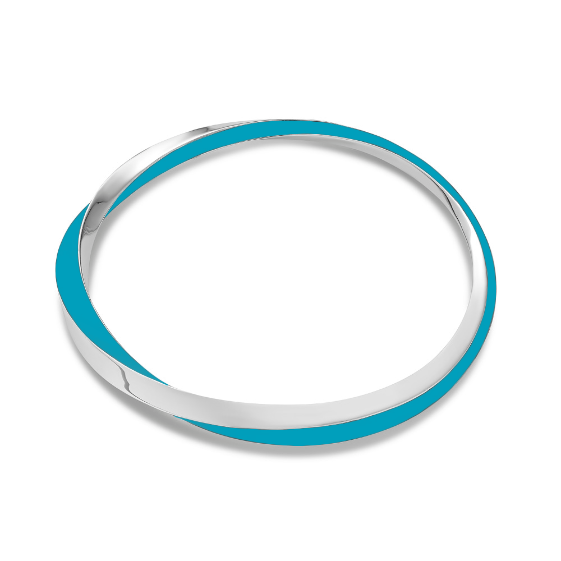 Lilo Color Bangle - Silver