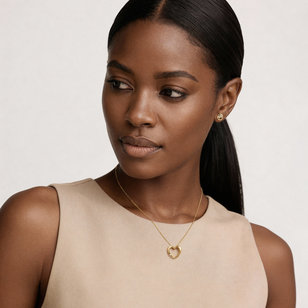 Lilo Heart Pendant - 18K Gold Vermeil