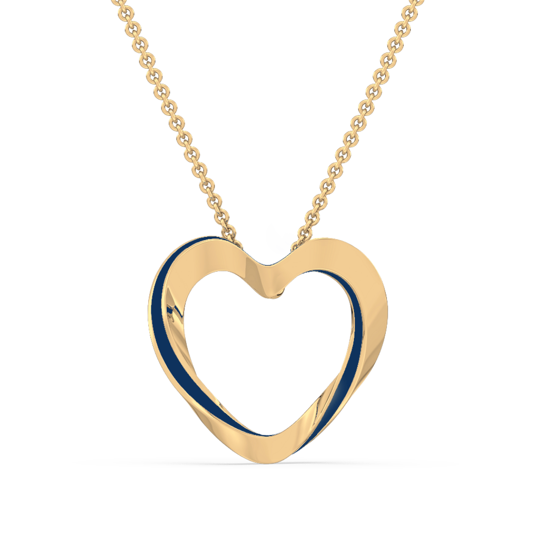 Lilo Color Heart Pendant - 18K Gold Vermeil