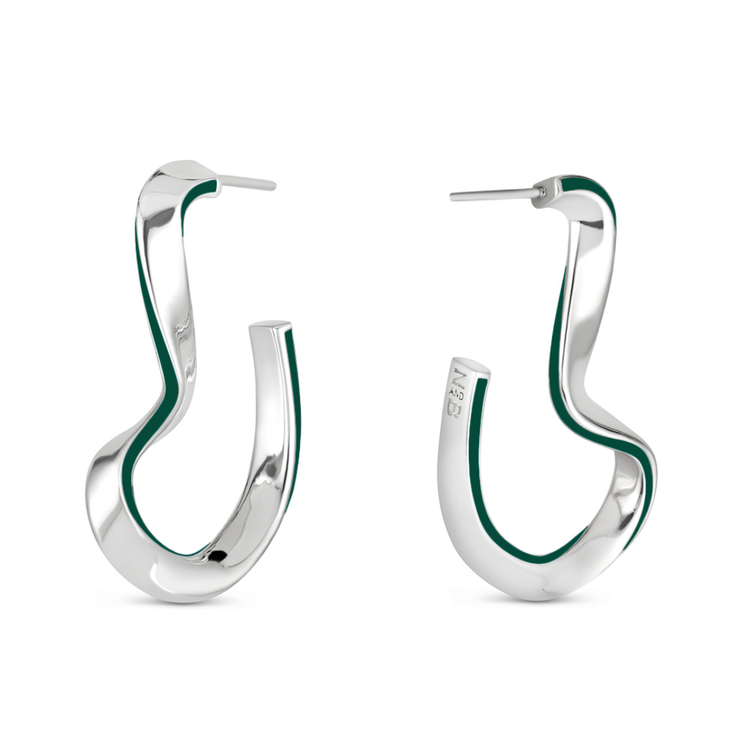 Sahab Color Hoop Earrings - Small