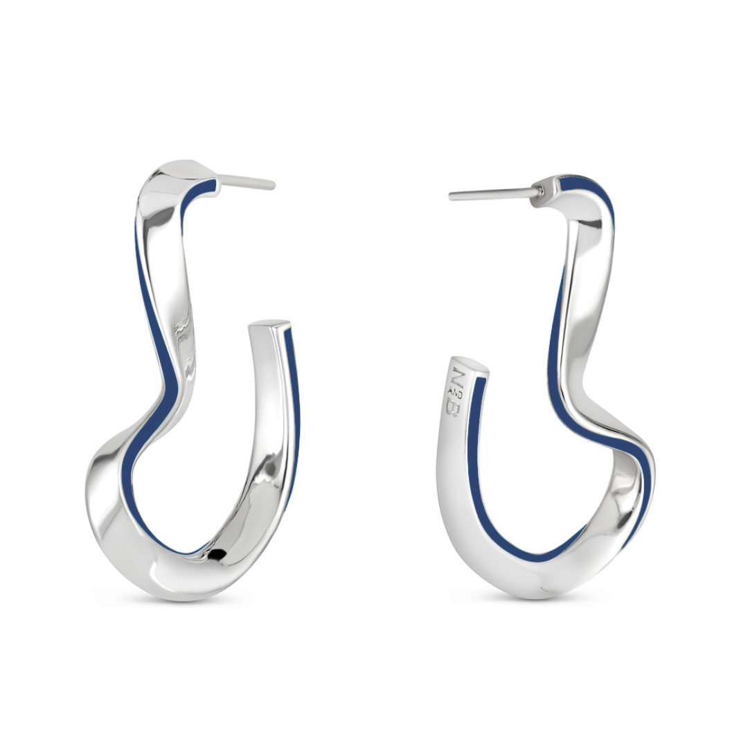 Sahab Color Hoop Earrings - Small