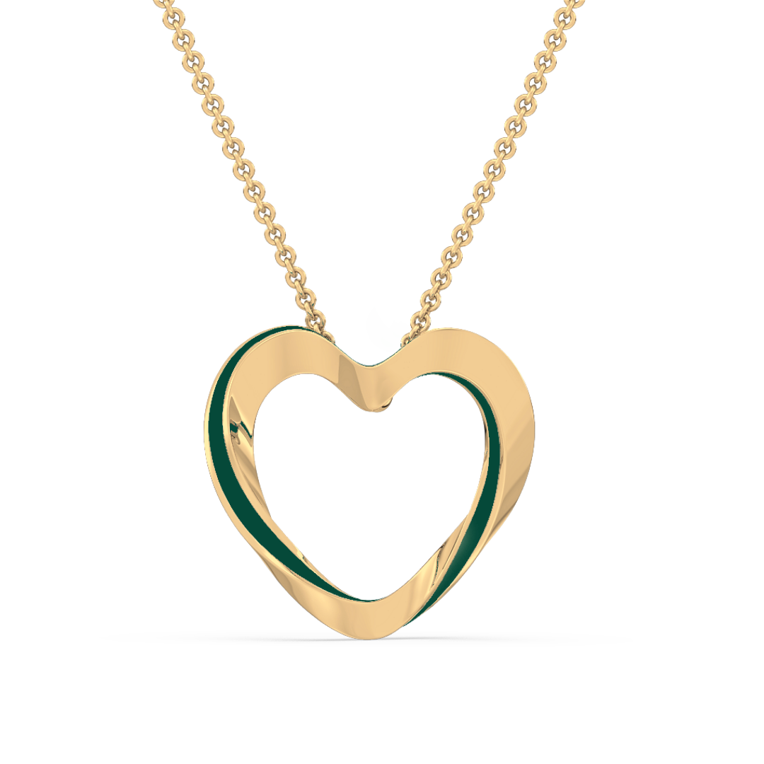 Lilo Color Heart Pendant - 18K Gold Vermeil