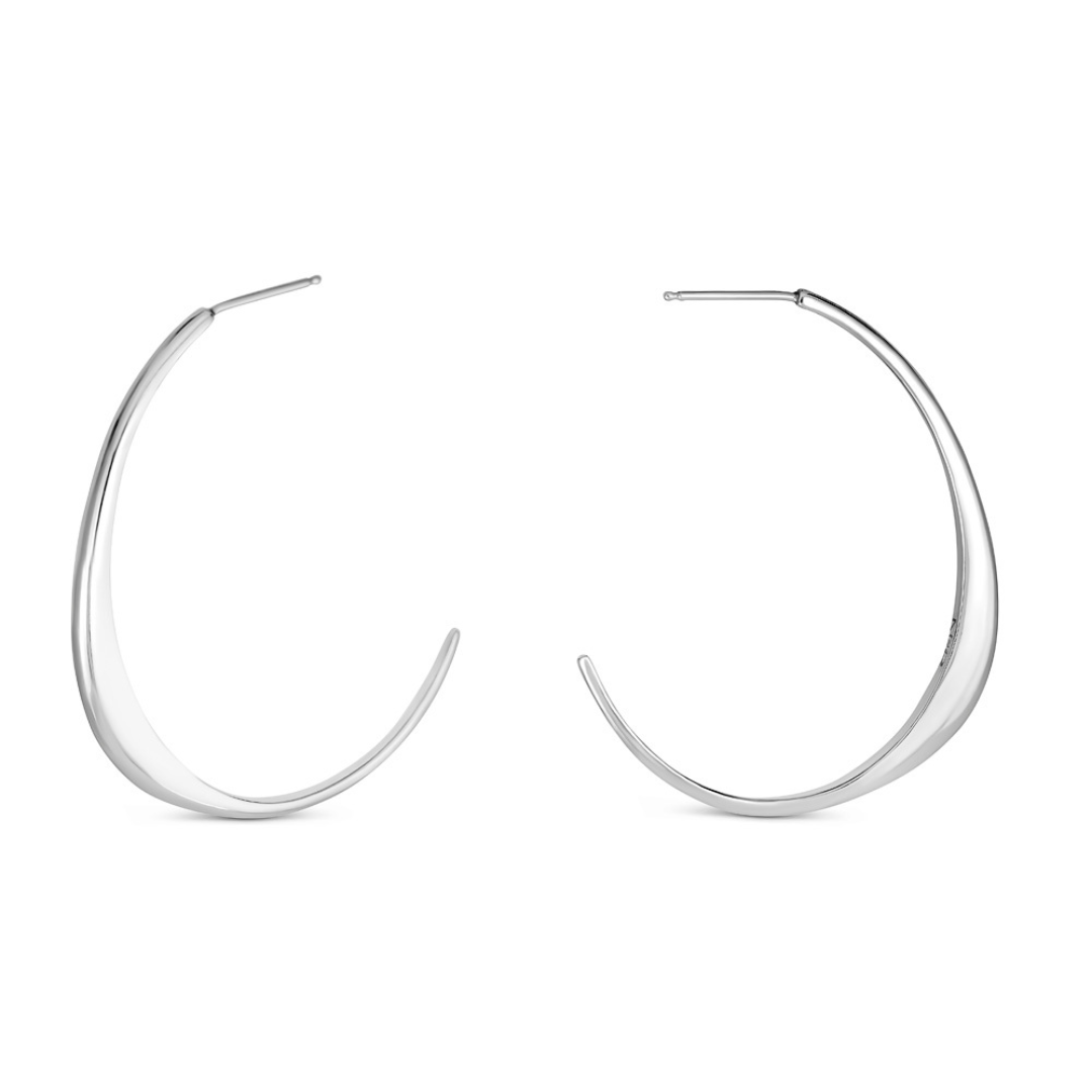 Hiba Hoop Earrings in Sterling Silver
