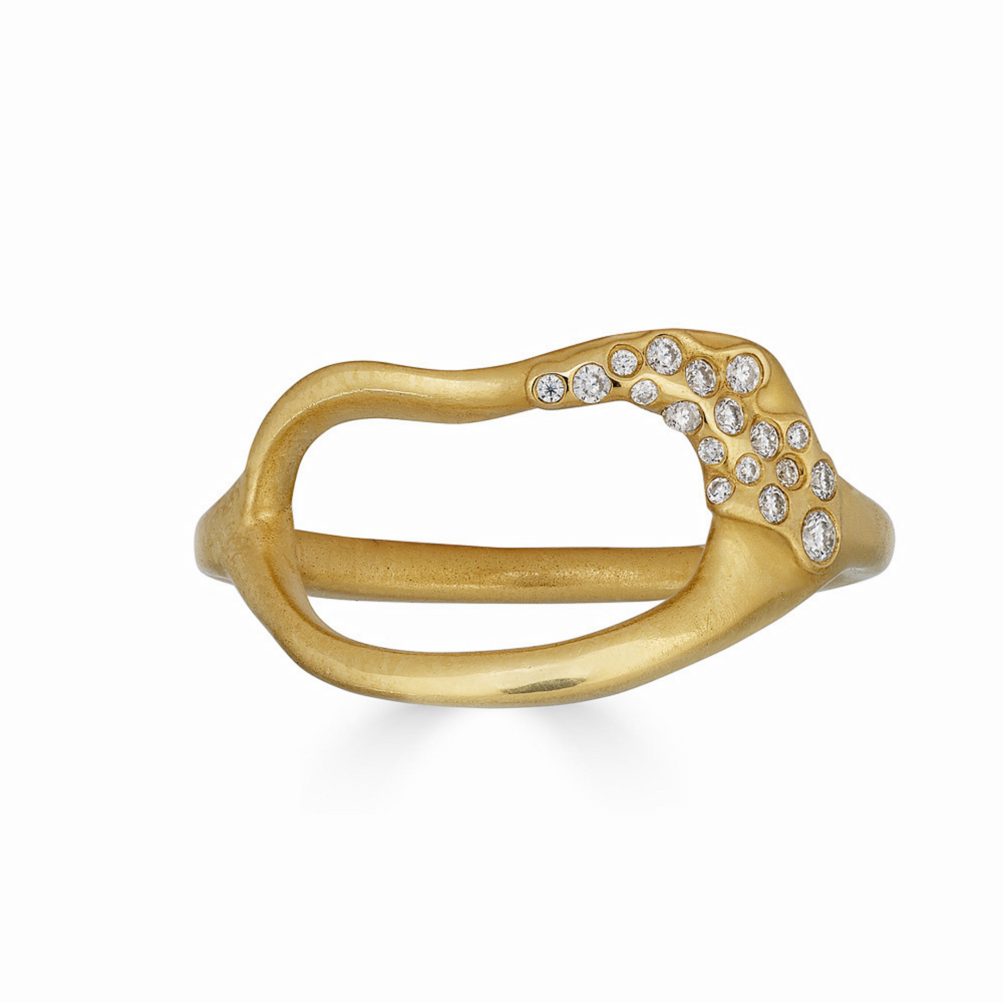 Sahab Ring With Diamonds - 18K Gold Vermeil