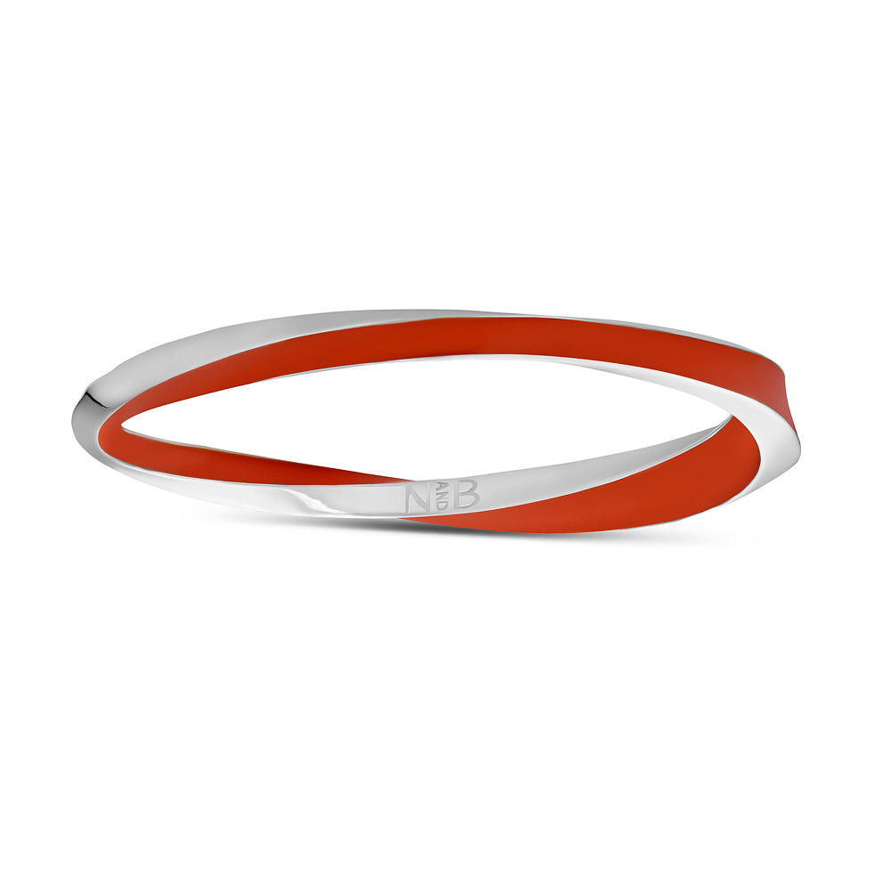 Lilo Color Bangle - Silver