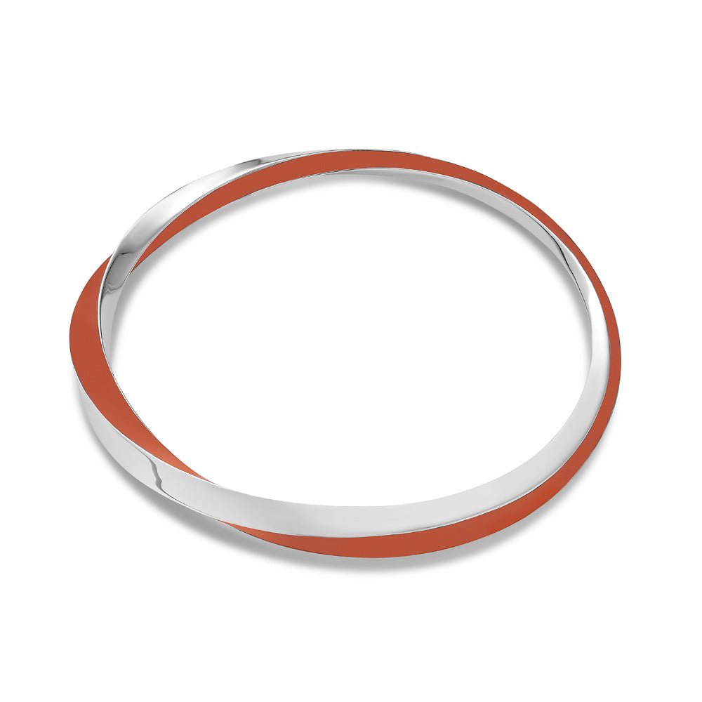 Lilo Color Bangle - Silver