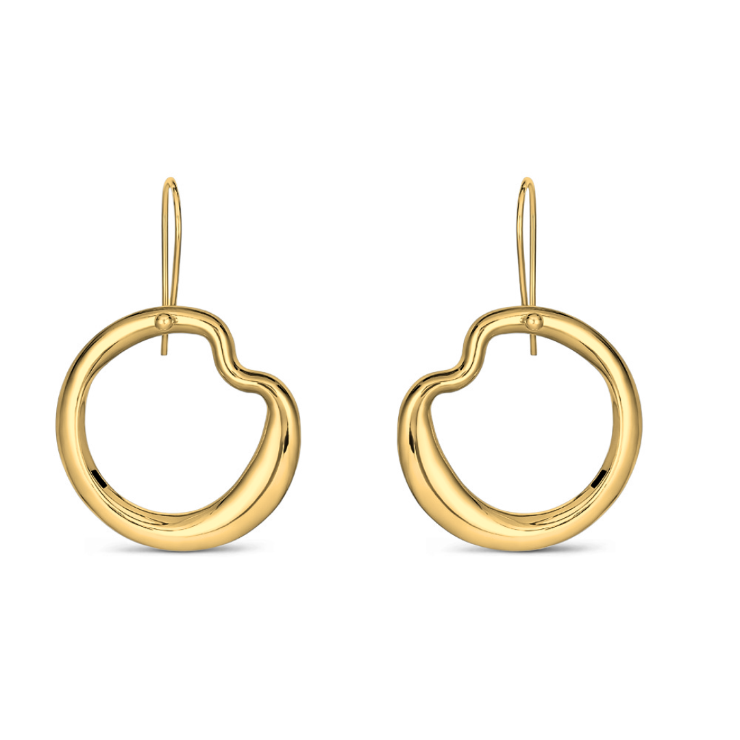 Tufa Drop Earrings - 18K Gold Vermeil