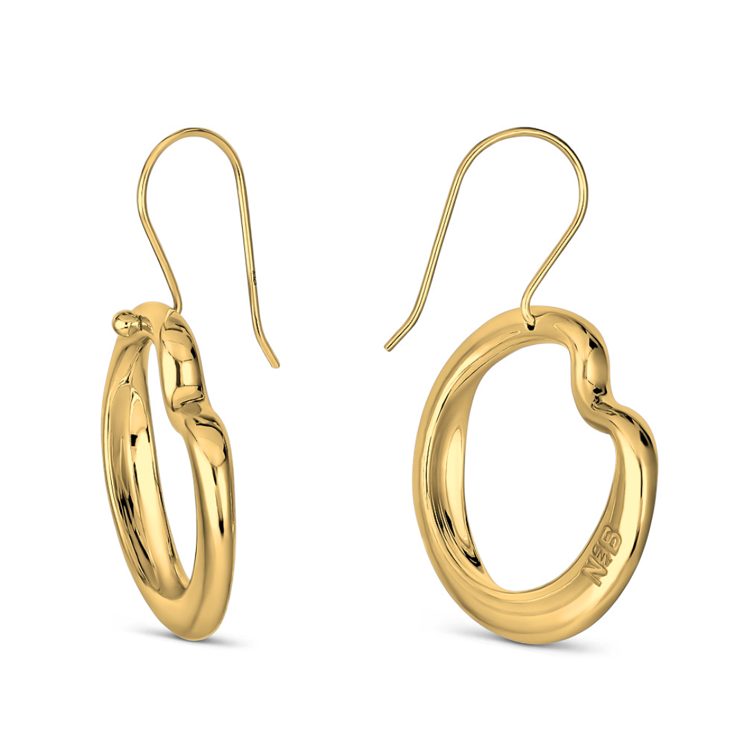 Tufa Drop Earrings - 18K Gold Vermeil