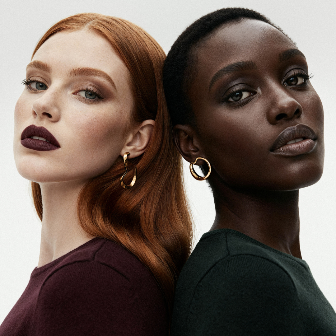 Sahab Color Hoop Earrings in 18K Gold Vermeil - Small