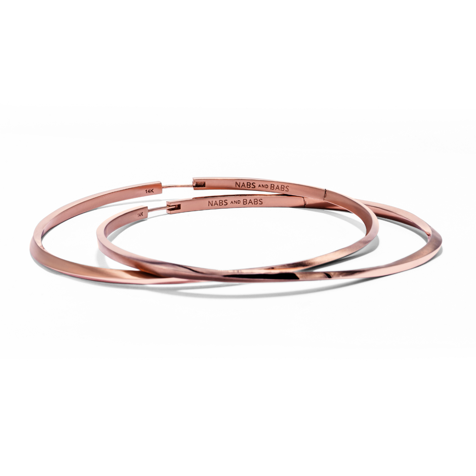 Lilo Hoops in 14K Rose Gold - Large